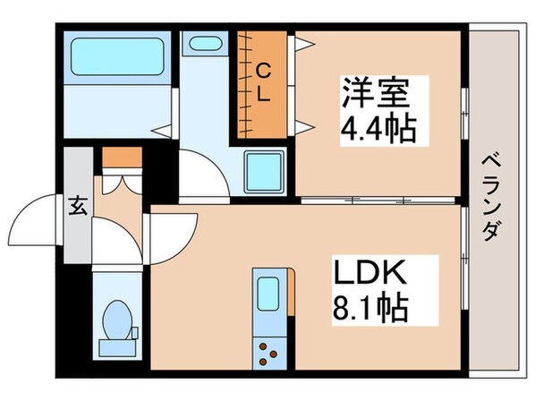 リコルテ福生の物件間取画像